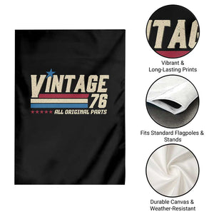 Vintage 76 All Original Parts Garden Flag Retro Stripe Patriotic 50th Birthday TS02 Print Your Wear