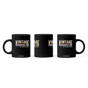 Vintage 76 All Original Parts Coffee Mug Retro Stripe Patriotic 50th Birthday TS02 Print Your Wear