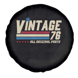 Vintage 76 All Original Parts Spare Tire Cover Retro Stripe Patriotic 50th Birthday TS02 Print Your Wear