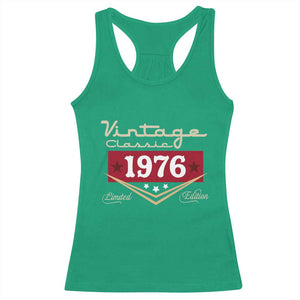 Vintage Classic 1976 Limited Edition Racerback Tank Top Luxury Retro Milestone Birthday