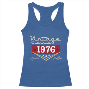Vintage Classic 1976 Limited Edition Racerback Tank Top Luxury Retro Milestone Birthday