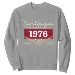 Vintage Classic 1976 Limited Edition Sweatshirt Luxury Retro Milestone Birthday TS02 Sport Gray Print Your Wear