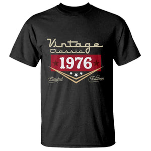 Vintage Classic 1976 Limited Edition T Shirt Luxury Retro Milestone Birthday