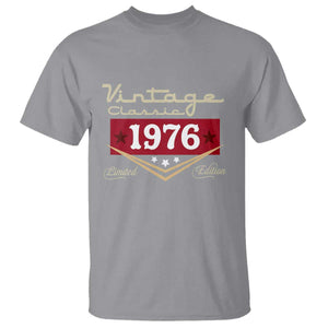 Vintage Classic 1976 Limited Edition T Shirt Luxury Retro Milestone Birthday