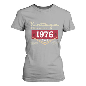 Vintage Classic 1976 Limited Edition T Shirt For Women Luxury Retro Milestone Birthday TS02 Sport Gray Print Your Wear