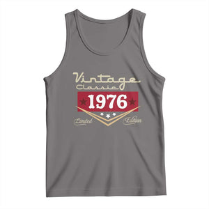Vintage Classic 1976 Limited Edition Tank Top Luxury Retro Milestone Birthday TS02 Deep Heather Print Your Wear