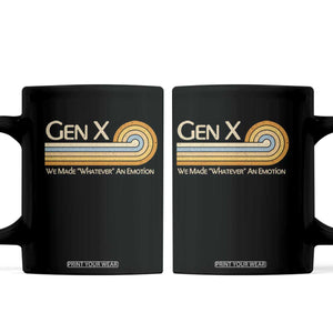 Gen X We Made Whatever An Emotion Coffee Mug Vintage Retro 70s Rainbow Graphic