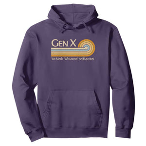 Gen X We Made Whatever An Emotion Hoodie Vintage Retro 70s Rainbow Graphic