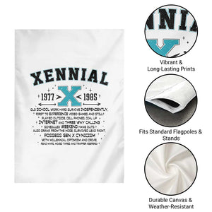 Xennial Definition 1977 to 1985 Garden Flag Vintage Dictionary Style Graphic TS02 Print Your Wear