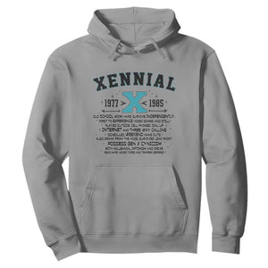 Xennial Definition 1977 to 1985 Hoodie Vintage Dictionary Style Graphic TS02 Sport Gray Print Your Wear