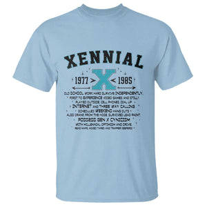 Xennial Definition 1977 to 1985 T Shirt Vintage Dictionary Style Graphic