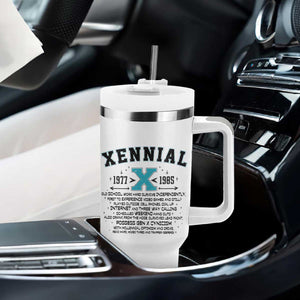 Xennial Definition 1977 to 1985 Tumbler With Handle Vintage Dictionary Style Graphic TS02 Print Your Wear