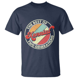 Xennial The Best of Two Generations T Shirt Retro Sunset Vintage 70s Graphic TS02 Navy Print Your Wear