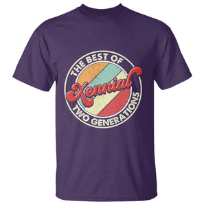 Xennial The Best of Two Generations T Shirt Retro Sunset Vintage 70s Graphic TS02 Purple Print Your Wear
