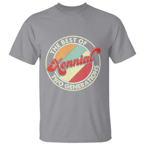 Xennial The Best of Two Generations T Shirt Retro Sunset Vintage 70s Graphic TS02 Sport Gray Print Your Wear