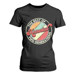 Xennial The Best of Two Generations T Shirt For Women Retro Sunset Vintage 70s Graphic TS02 Black Print Your Wear