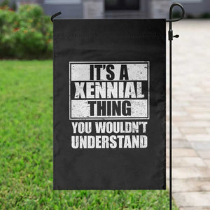 It's A Xennial Thing You Wouldn't Understand Garden Flag Distressed Retro Graphic TS02 Print Your Wear