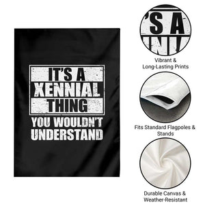 It's A Xennial Thing You Wouldn't Understand Garden Flag Distressed Retro Graphic TS02 Print Your Wear