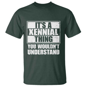 It's A Xennial Thing You Wouldn't Understand T Shirt Distressed Retro Graphic
