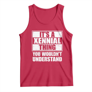 It's A Xennial Thing You Wouldn't Understand Tank Top Distressed Retro Graphic TS02 Red Print Your Wear