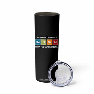 Xennial The Perfect Elements From Two Generations Skinny Tumbler Periodic Table Science Graphic