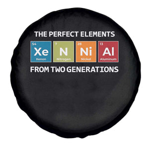 Xennial The Perfect Elements From Two Generations Spare Tire Cover Periodic Table Science Graphic TS02 Print Your Wear