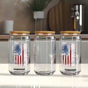 1976 Distressed American Flag Glass Can Patriotic 50th Birthday Graphic TS02 Print Your Wear