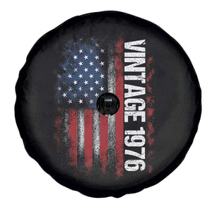 1976 Distressed American Flag Spare Tire Cover Patriotic 50th Birthday Graphic TS02 Print Your Wear