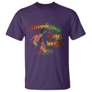Stepping Into Juneteenth African American Black History T Shirt TS02 Printyourwear