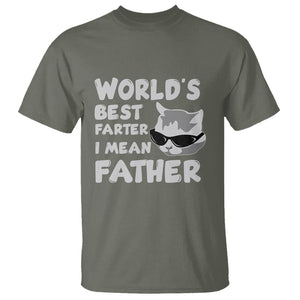 Funny World's Best Farter I Mean Father Best Cat Dad Ever T Shirt TS02 Printyourwear
