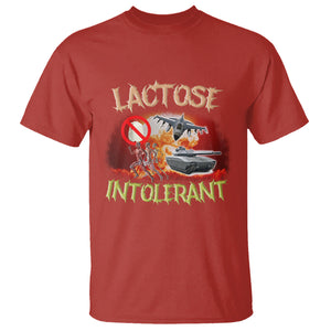Lactose Allergy T Shirt Lactose Intolerant Funny Meme Ironic Cringe Meme TS02 Printyourwear