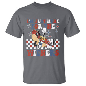 USA Party T Shirt Hot Dog I'm Just Here For The Wieners 4Th Of July TS02 Printyourwear