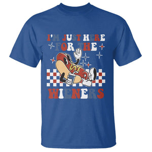 USA Party T Shirt Hot Dog I'm Just Here For The Wieners 4Th Of July TS02 Printyourwear