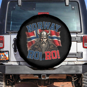 Fierce Norway Viking Warrior Ro Ro Spare Tire Cover Patriotic Norge Norwegian Flag Funny Rowing Support TS02 No hole Black Print Your Wear
