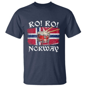Funny Norway Drummer Ro Ro T Shirt Patriotic Norge Norwegian Flag Rowing Support TS02 Navy Print Your Wear