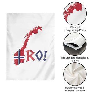 Norway Flag Country Map Patriotic Ro Ro Chant Garden Flag Norwegian Viking Row Soccer Supporter Football Fans