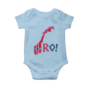 Norway Flag Country Map Patriotic Ro Ro Chant Baby Onesie Norwegian Viking Row Soccer Supporter Football Fans
