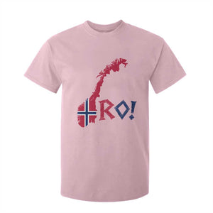 Norway Flag Country Map Patriotic Ro Ro Chant T Shirt For Kid Norwegian Viking Row Soccer Supporter Football Fans