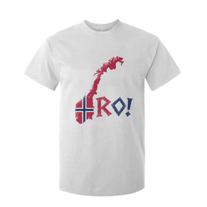 Norway Flag Country Map Patriotic Ro Ro Chant T Shirt For Kid Norwegian Viking Row Soccer Supporter Football Fans