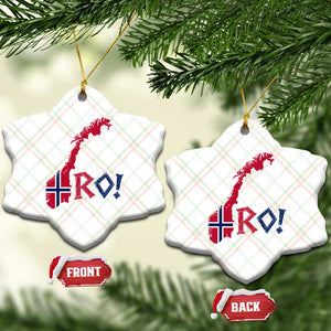Norway Flag Country Map Patriotic Ro Ro Chant Ceramic Ornament Norwegian Viking Row Soccer Supporter Football Fans