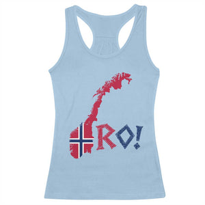 Norway Flag Country Map Patriotic Ro Ro Chant Racerback Tank Top Norwegian Viking Row Soccer Supporter Football Fans