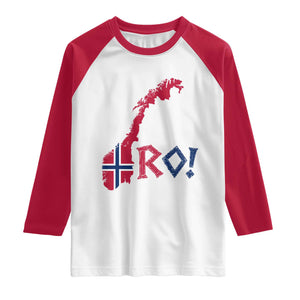 Norway Flag Country Map Patriotic Ro Ro Chant Raglan Shirt Norwegian Viking Row Soccer Supporter Football Fans