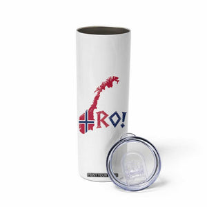 Norway Flag Country Map Patriotic Ro Ro Chant Skinny Tumbler Norwegian Viking Row Soccer Supporter Football Fans