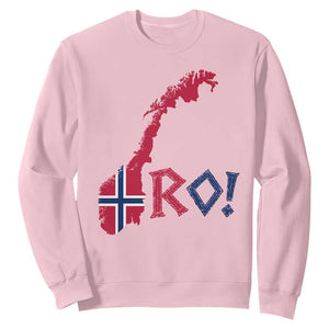 Norway Flag Country Map Patriotic Ro Ro Chant Sweatshirt Norwegian Viking Row Soccer Supporter Football Fans