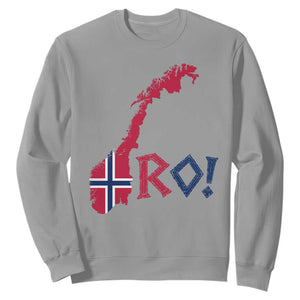 Norway Flag Country Map Patriotic Ro Ro Chant Sweatshirt Norwegian Viking Row Soccer Supporter Football Fans