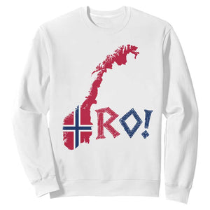 Norway Flag Country Map Patriotic Ro Ro Chant Sweatshirt Norwegian Viking Row Soccer Supporter Football Fans