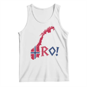 Norway Flag Country Map Patriotic Ro Ro Chant Tank Top Norwegian Viking Row Soccer Supporter Football Fans