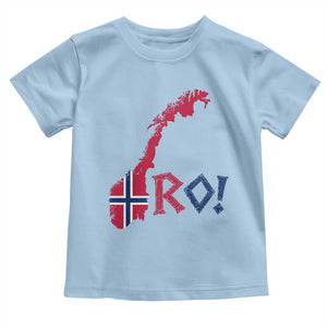 Norway Flag Country Map Patriotic Ro Ro Chant Toddler T Shirt Norwegian Viking Row Soccer Supporter Football Fans