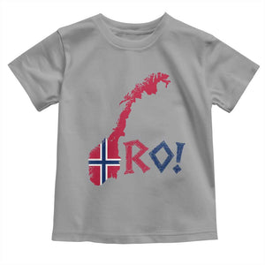 Norway Flag Country Map Patriotic Ro Ro Chant Toddler T Shirt Norwegian Viking Row Soccer Supporter Football Fans