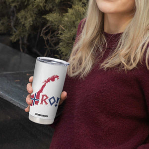 Norway Flag Country Map Patriotic Ro Ro Chant Tumbler Cup Norwegian Viking Row Soccer Supporter Football Fans